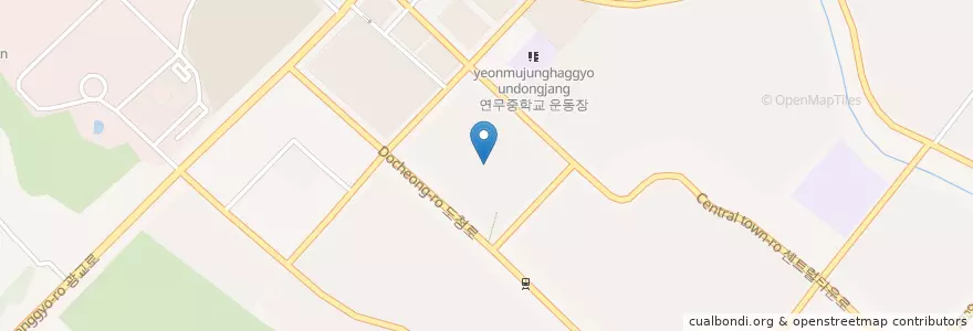 Mapa de ubicacion de 아티제 en Güney Kore, 경기도, 수원시, 영통구.
