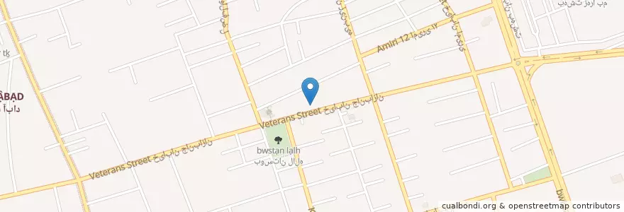Mapa de ubicacion de کارواش مکث en Iran, Kerman, شهرستان بم, بخش مرکزی شهرستان بم, بم.