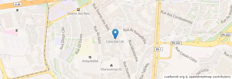 Mapa de ubicacion de Igreja Adventista do Sétimo dia en Portugal, North, Área Metropolitana Do Porto, Porto, Vila Nova De Gaia, Mafamude E Vilar Do Paraíso.