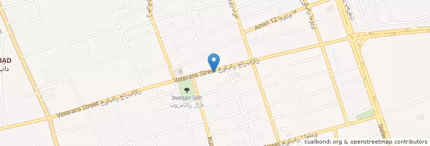 Mapa de ubicacion de قهوه تلخ en Iran, Kerman, شهرستان بم, بخش مرکزی شهرستان بم, بم.