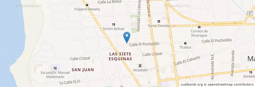 Mapa de ubicacion de Medi Plaza CEUS - ID en Nicaragua, Masaya, Masaya (Municipio).