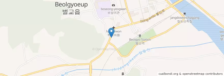 Mapa de ubicacion de 퀸 음악홀 en 대한민국, 전라남도, 보성군.