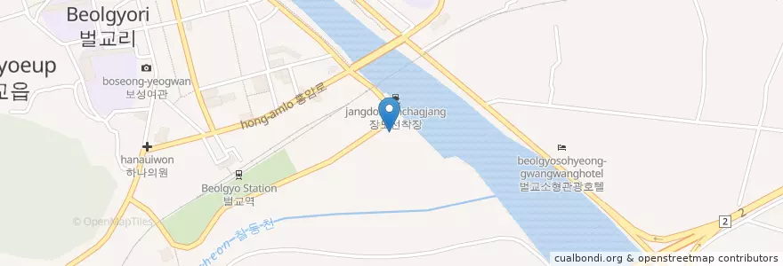 Mapa de ubicacion de 동윤가든 en کره جنوبی, جئولانام-دو, 보성군.