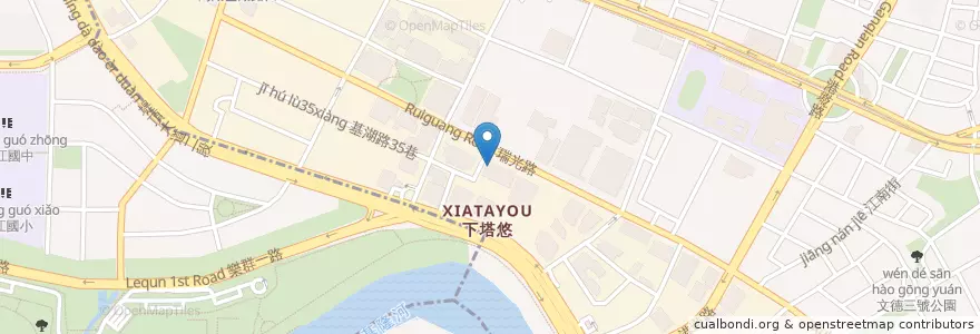 Mapa de ubicacion de 永豐銀行 en 臺灣, 新北市, 臺北市, 內湖區.