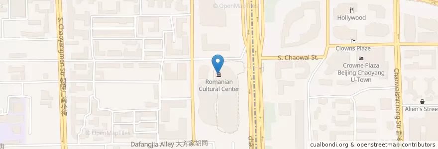 Mapa de ubicacion de Romanian Cultural Center en Cina, Pechino, Hebei, 东城区.