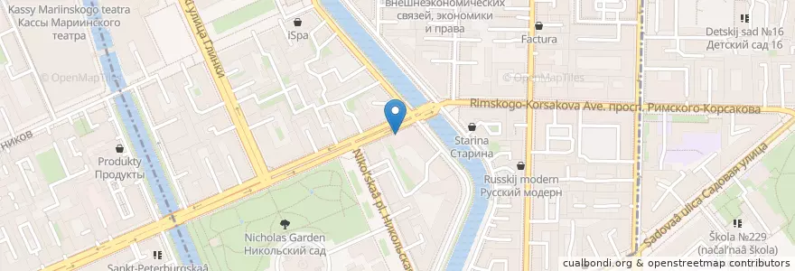 Mapa de ubicacion de Niagara en Russia, Northwestern Federal District, Leningrad Oblast, Saint Petersburg, Адмиралтейский Район, Адмиралтейский Округ.