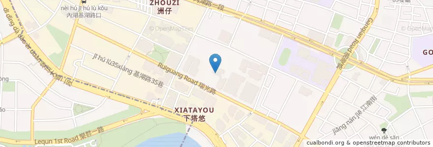 Mapa de ubicacion de 六品中式料理餐廳 en 타이완, 신베이 시, 타이베이시, 네이후 구.