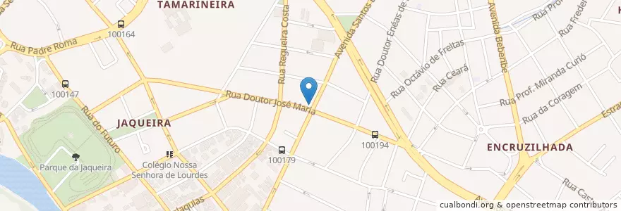 Mapa de ubicacion de Casa Rosada Recepções en برزیل, منطقه شمال شرقی برزیل, پرنامبوکو, Região Geográgica Imediata Do Recife, Região Geográfica Intermediária Do Recife, Região Metropolitana Do Recife, ریسیف.
