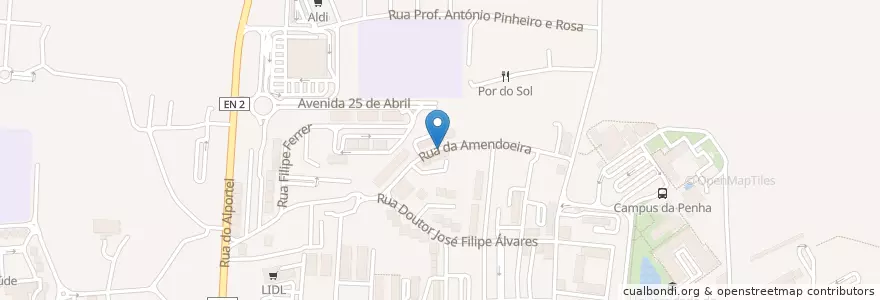 Mapa de ubicacion de Snack Bar O Cota en Portekiz, Algarve, Algarve, Faro, Faro, Faro.