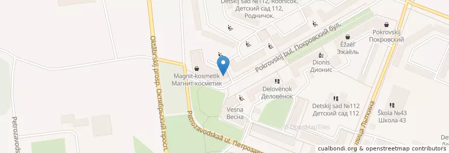 Mapa de ubicacion de Наша аптека en Россия, Северо-Западный Федеральный Округ, Республика Коми, Городской Округ Сыктывкар.
