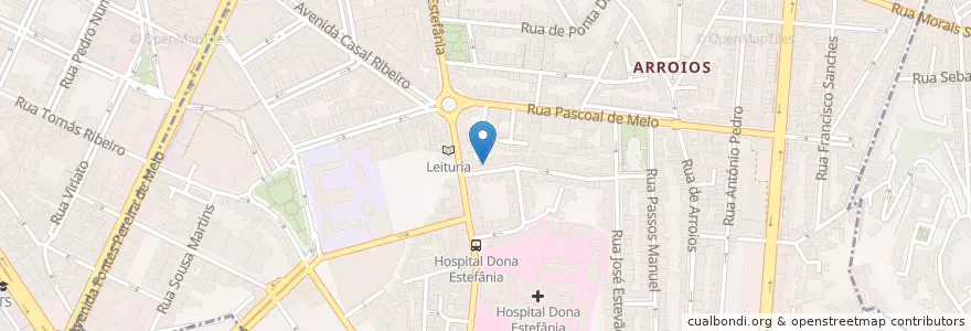 Mapa de ubicacion de Smile en Portugal, Área Metropolitana De Lisboa, Lissabon, Grande Lisboa, Lissabon, Arroios.
