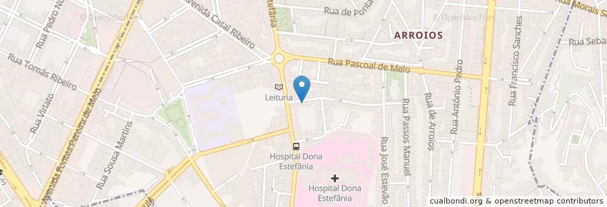 Mapa de ubicacion de O Luciano en Portogallo, Área Metropolitana De Lisboa, Lisbona, Grande Lisboa, Lisbona, Arroios.
