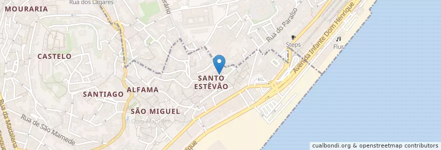 Mapa de ubicacion de Rua do Vigário en Portugal, Lisboa, Grande Lisboa, Lisboa, Santa Maria Maior.
