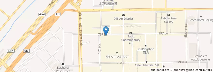 Mapa de ubicacion de Starbucks en China, Beijing, Hebei, 朝阳区 / Chaoyang.