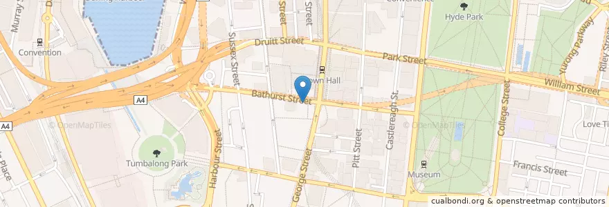 Mapa de ubicacion de Chefs Gallery en Australia, New South Wales, Council Of The City Of Sydney, Sydney.