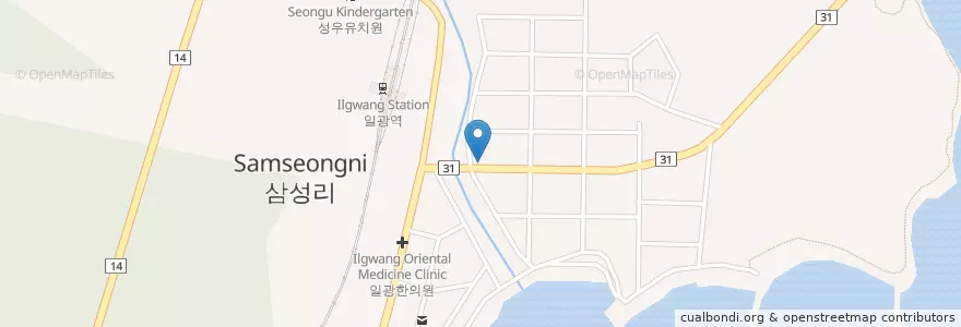 Mapa de ubicacion de 호찐빵 en Corée Du Sud, Busan, 기장군, 일광면.