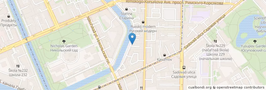 Mapa de ubicacion de Grand Dental en Rusia, Северо-Западный Федеральный Округ, Óblast De Leningrado, San Petersburgo, Адмиралтейский Район, Адмиралтейский Округ.