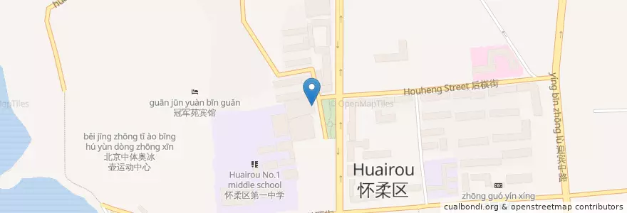 Mapa de ubicacion de 张良麻辣烫 en Chine, Pékin, Hebei, 怀柔区 / Huairou.