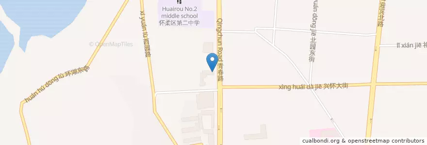 Mapa de ubicacion de 公共卫生间 en China, Pekín, Hebei, 怀柔区 / Huairou.