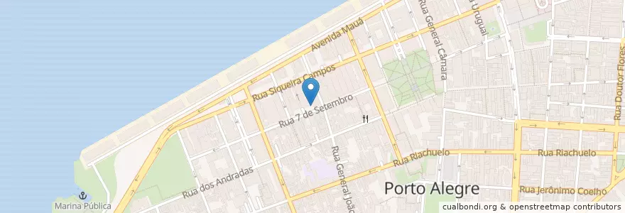Mapa de ubicacion de Park Bike Indigo Center en 브라질, 남부지방, 히우그란지두술, Região Metropolitana De Porto Alegre, Região Geográfica Intermediária De Porto Alegre, Região Geográfica Imediata De Porto Alegre, 포르투알레그리.