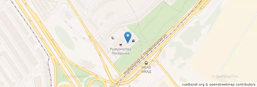 Mapa de ubicacion de Удача en Rusya Federasyonu, Центральный Федеральный Округ, Москва, Район Тёплый Стан.