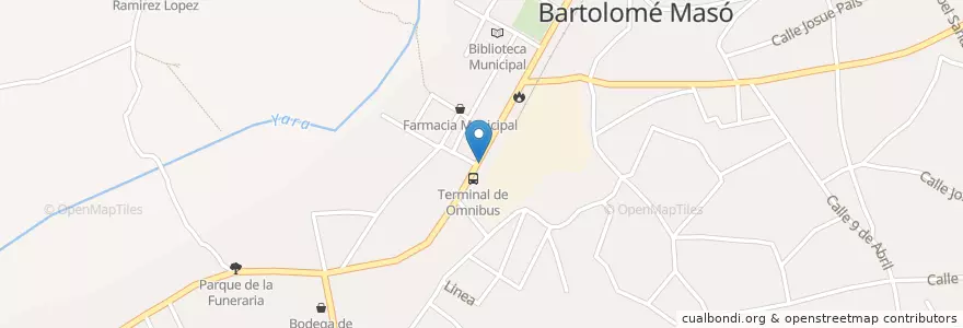 Mapa de ubicacion de Mercado SAF La Amistosa en キューバ, Granma, Bartolomé Masó.