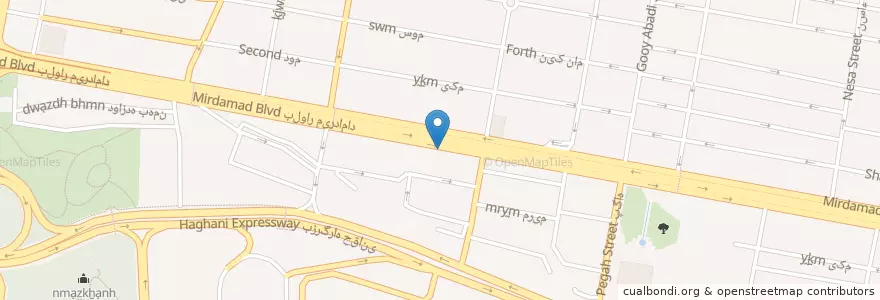 Mapa de ubicacion de آتش نشانی۱۱۶ en ایران, استان تهران, شهرستان تهران, تهران, بخش مرکزی شهرستان تهران.