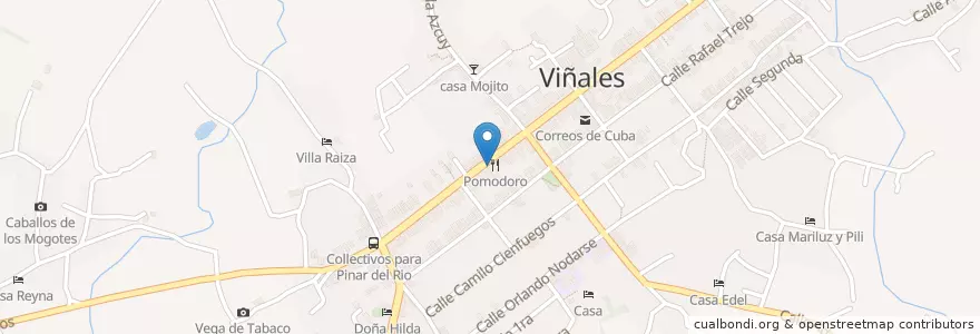 Mapa de ubicacion de el Qba libre en كوبا, Pinar Del Río, Viñales.