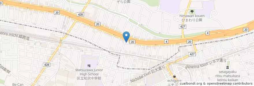 Mapa de ubicacion de ENEOS en 日本, 东京都/東京都, 杉並区.