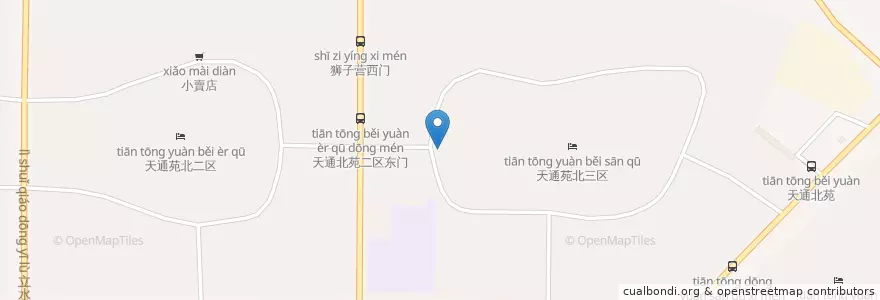 Mapa de ubicacion de 北三区幼儿园 en China, Pequim, Hebei, 昌平区.