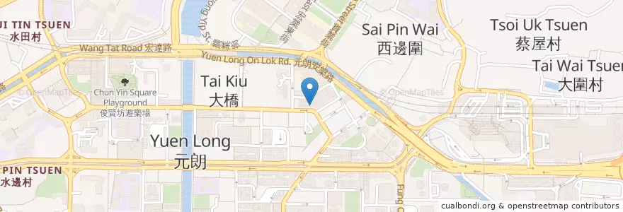 Mapa de ubicacion de 大榮華酒樓 en China, Hong Kong, Guangdong, Wilayah Baru, 元朗區 Yuen Long District.
