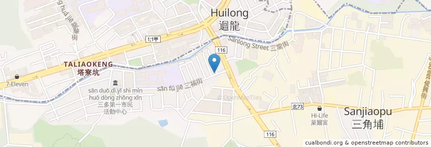 Mapa de ubicacion de 小籠包 en 台湾, 新北市, 樹林区.