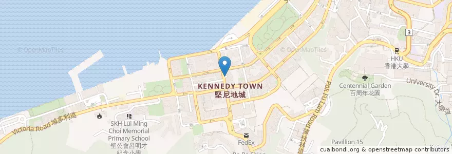 Mapa de ubicacion de 新興食家 en چین, گوانگ‌دونگ, هنگ‌کنگ, جزیره هنگ کنگ, 新界 New Territories, 中西區 Central And Western District.