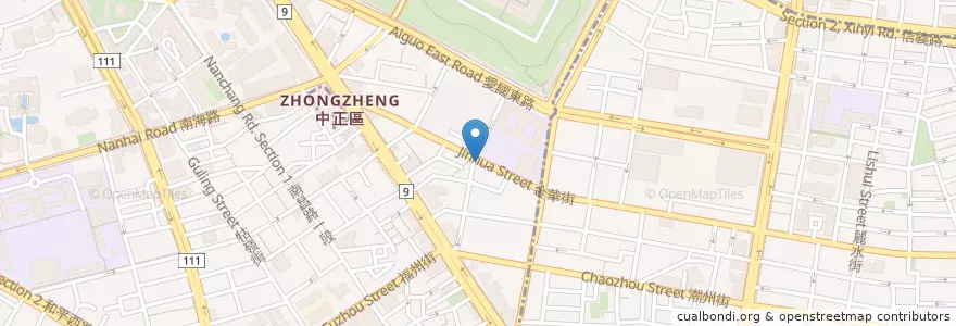 Mapa de ubicacion de 鼎元豆漿 en Taiwan, New Taipei, Taipei, Zhongzheng District.