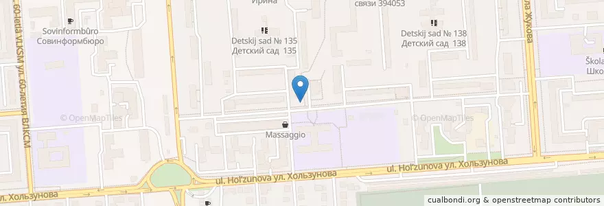 Mapa de ubicacion de Артезинаский источник en Russia, Distretto Federale Centrale, Oblast' Di Voronež, Городской Округ Воронеж.