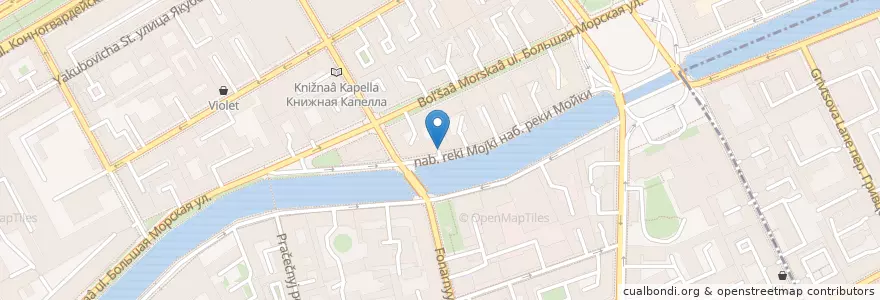Mapa de ubicacion de Nove en Rusia, Северо-Западный Федеральный Округ, Óblast De Leningrado, San Petersburgo, Адмиралтейский Район, Адмиралтейский Округ.