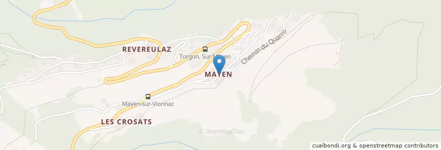 Mapa de ubicacion de Torgon, Mayen en Suiza, Vallés, Monthey, Vionnaz.