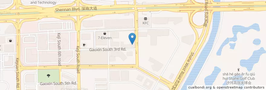 Mapa de ubicacion de Столовая en Китай, Гуандун, Шэньчжэнь, Наньшань, 粤海街道.