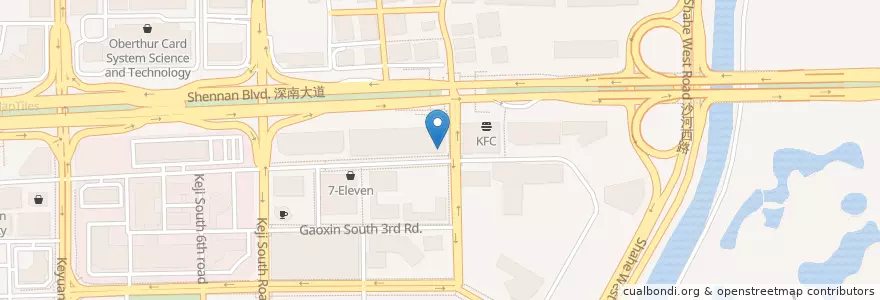 Mapa de ubicacion de Chinese Food en 中国, 广东省, 深圳市, 南山区, 粤海街道.