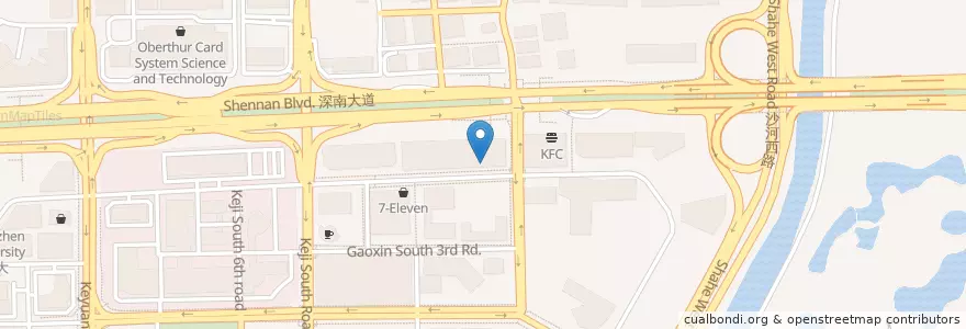 Mapa de ubicacion de Chinese Food en 중국, 광둥성, 선전시, 南山区, 粤海街道.