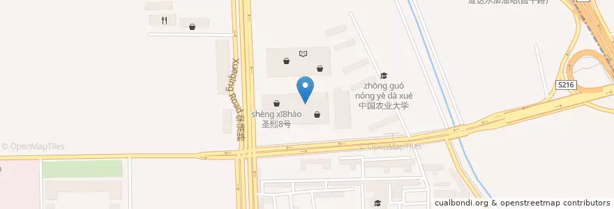 Mapa de ubicacion de 萨莉亚意式餐厅 en China, Beijing, Hebei, Haidian District.