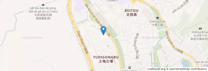 Mapa de ubicacion de ロイヤルホスト en 台湾, 新北市, 台北市, 北投区.