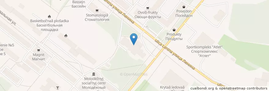 Mapa de ubicacion de Детская поликлиника en Rusia, Северо-Западный Федеральный Округ, Óblast De Múrmansk, Городской Округ Апатиты.