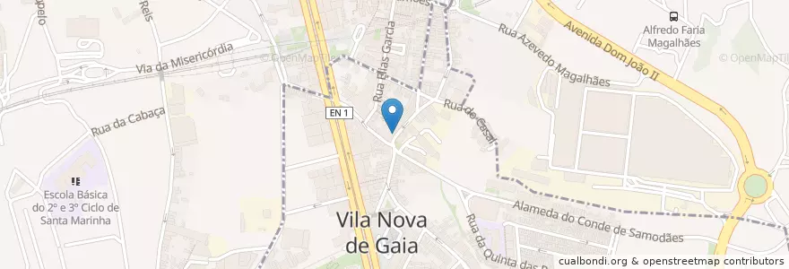 Mapa de ubicacion de Farmácia Serra do Pilar en 포르투갈, 노르트 지방, Área Metropolitana Do Porto, 포르투, Vila Nova De Gaia, Mafamude E Vilar Do Paraíso.