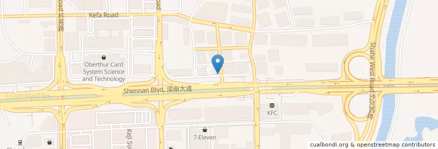 Mapa de ubicacion de 招商银行 en China, Cantão, Shenzhen, 南山区, 粤海街道.
