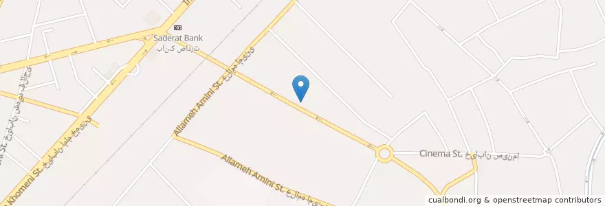 Mapa de ubicacion de مدرسه دخترانه راهنمایی پارس توشه en إیران, استان قزوین, شهرستان تاکستان, بخش مرکزی شهرستان تاکستان, تاکستان.