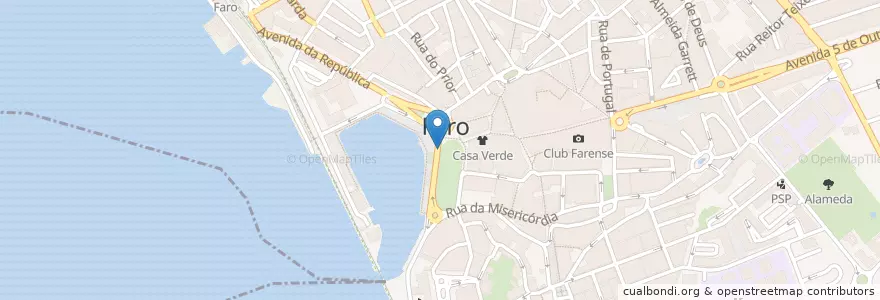 Mapa de ubicacion de Comboio Turístico en پرتغال, Algarve, Algarve, فارو, فارو, فارو.
