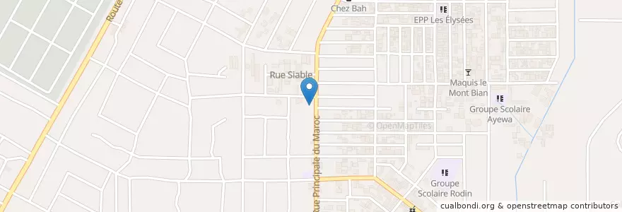 Mapa de ubicacion de Chez Samer en ساحل عاج, آبیجان, Yopougon.