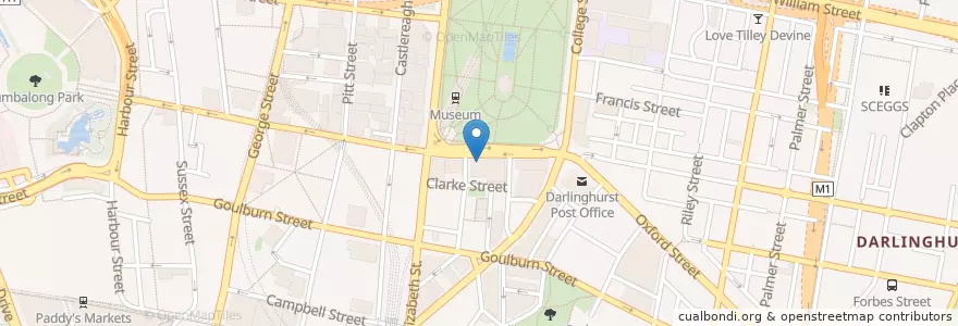 Mapa de ubicacion de The Naked Duck en Australia, Nuovo Galles Del Sud, Council Of The City Of Sydney, Sydney.