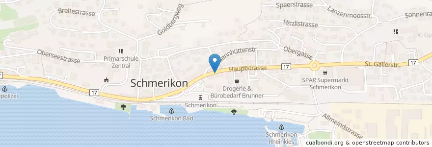 Mapa de ubicacion de Restaurant Frohsinn en Svizzera, San Gallo, Wahlkreis See-Gaster, Schmerikon.